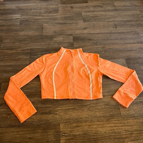 Noli Cropped Impact Jacket Orange Reflective Size Large - Picture 4 of 8